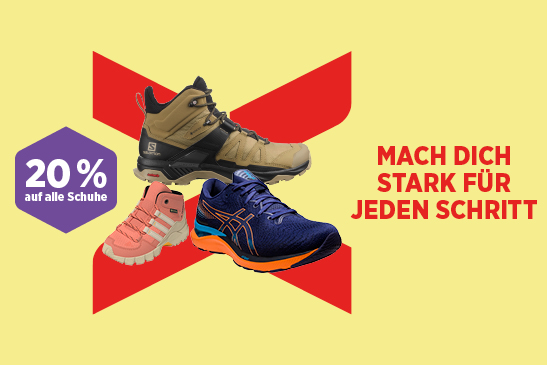 20% auf alle Schuhe bei SportXX - Städtlilauf Bischofszell